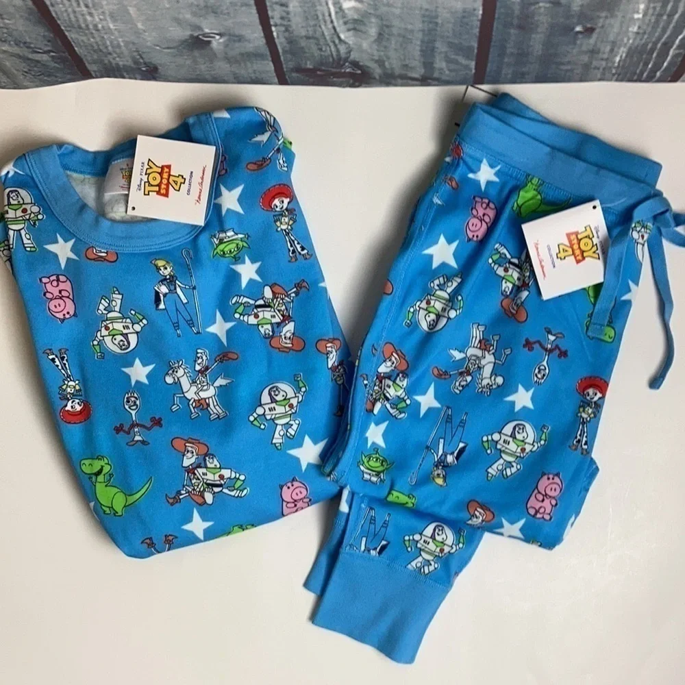 Hanna Andersson NWT Toy Story Pajamas Woody Disney World Disneyland Lounge Comfy - Picture 2 of 12